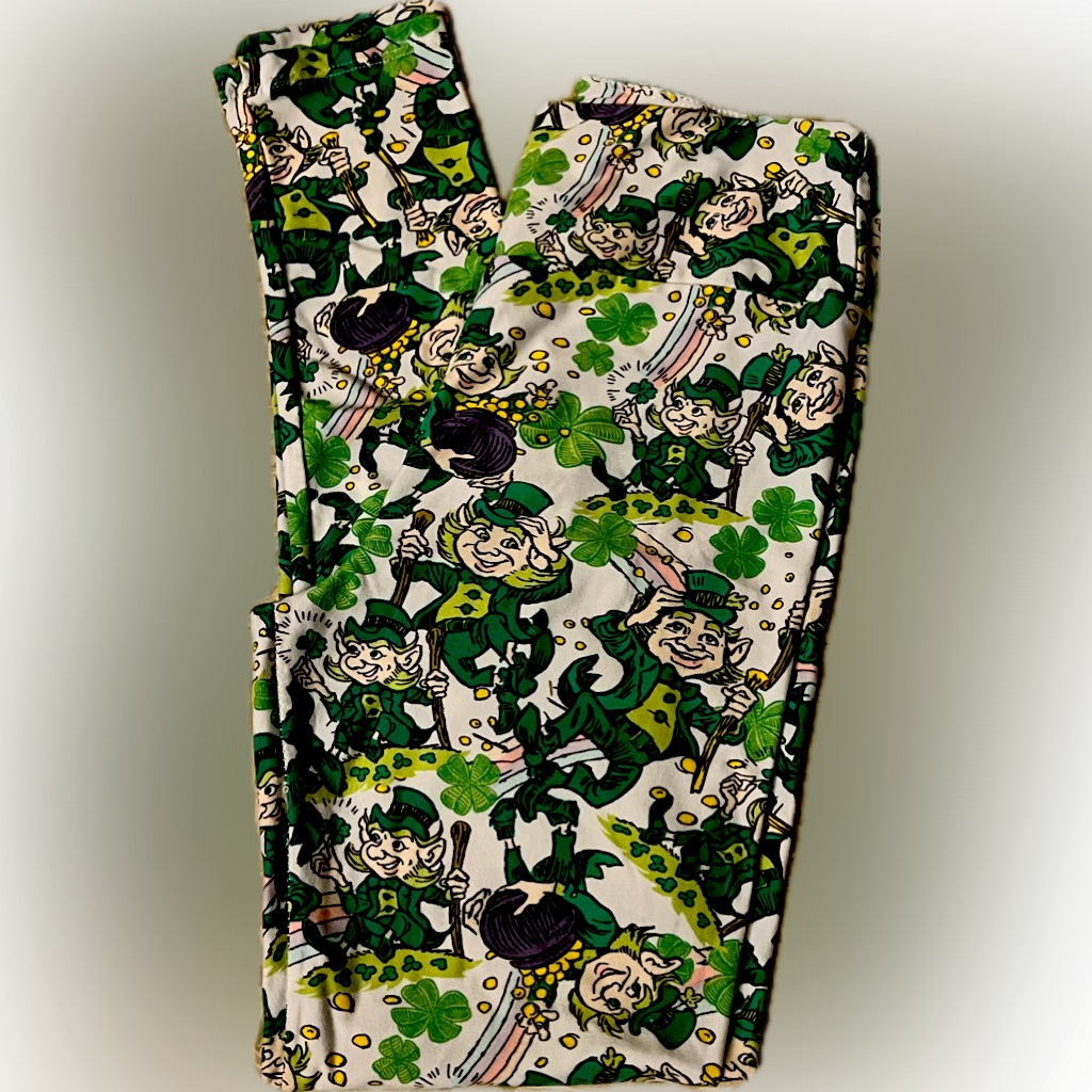 Lularoe Leprechaun Print Leggings 8325